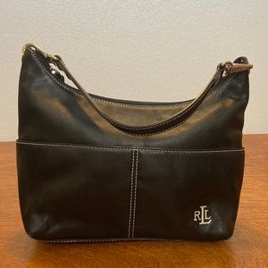Lauren Ralph Lauren black leather purse